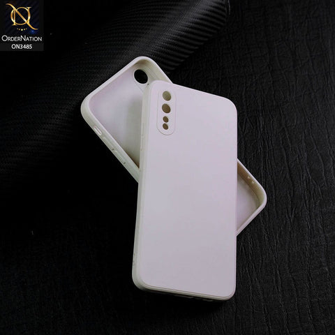 Vivo S1 Cover - Off-White (Not Pure White) - ONation Silica Gel Series - HQ Liquid Silicone Elegant Colors Camera Protection Soft Case