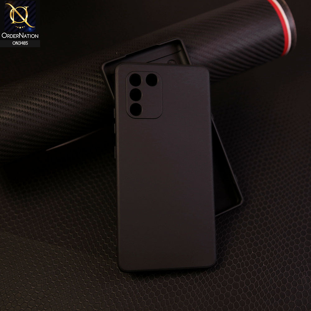 Samsung Galaxy M80s - Black - ONation Silica Gel Series - HQ Liquid Silicone Elegant Colors Camera Protection Soft Case
