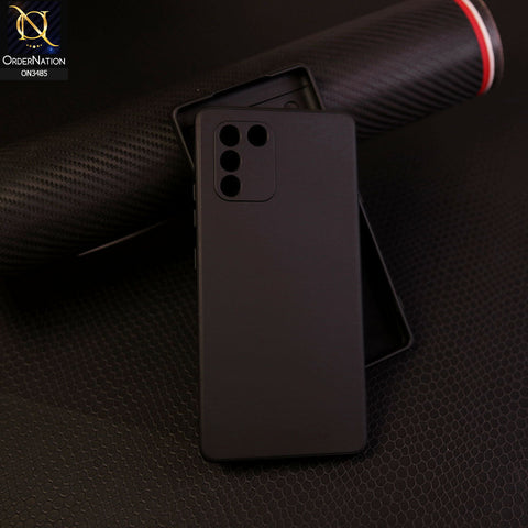 Samsung Galaxy M80s - Black - ONation Silica Gel Series - HQ Liquid Silicone Elegant Colors Camera Protection Soft Case