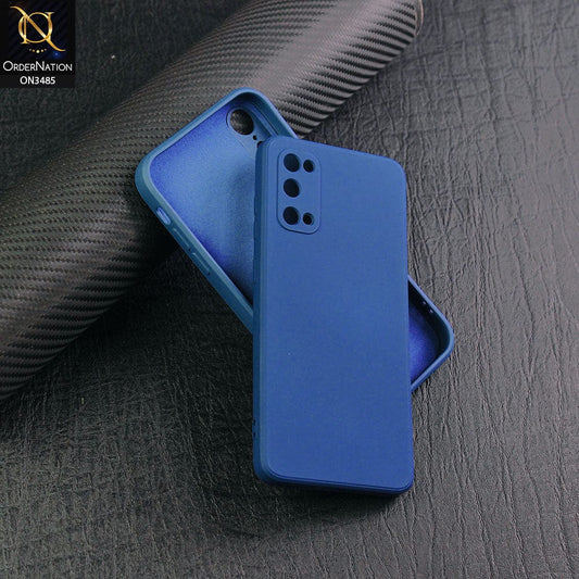 Samsung Galaxy S20 Cover - Blue - ONation Silica Gel Series - HQ Liquid Silicone Elegant Colors Camera Protection Soft Case