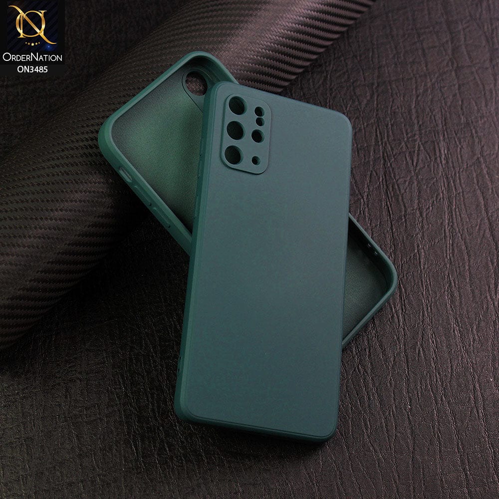 Samsung Galaxy S20 Plus Cover - Dark Green - ONation Silica Gel Series - HQ Liquid Silicone Elegant Colors Camera Protection Soft Case