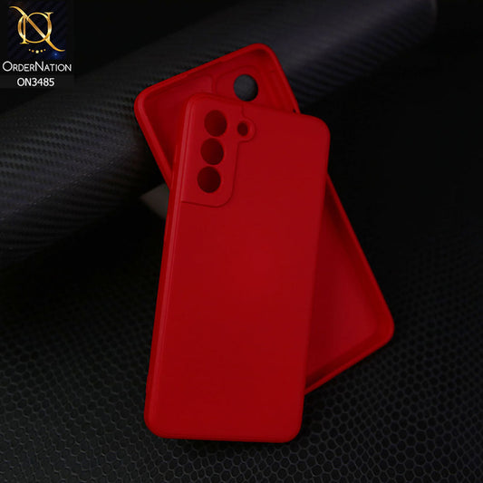 Samsung Galaxy S21 5G Cover - Dark Red - ONation Silica Gel Series - HQ Liquid Silicone Elegant Colors Camera Protection Soft Case