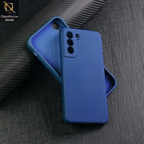 Samsung Galaxy S21 FE 5G Cover - Blue - ONation Bold Series - HQ Liquid Silicone Elegant Colors Camera Protection Soft Case ( Fast Delivery )