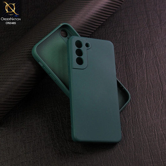 Samsung Galaxy S21 FE 5G Cover - Dark Green - ONation Silica Gel Series - HQ Liquid Silicone Elegant Colors Camera Protection Soft Case