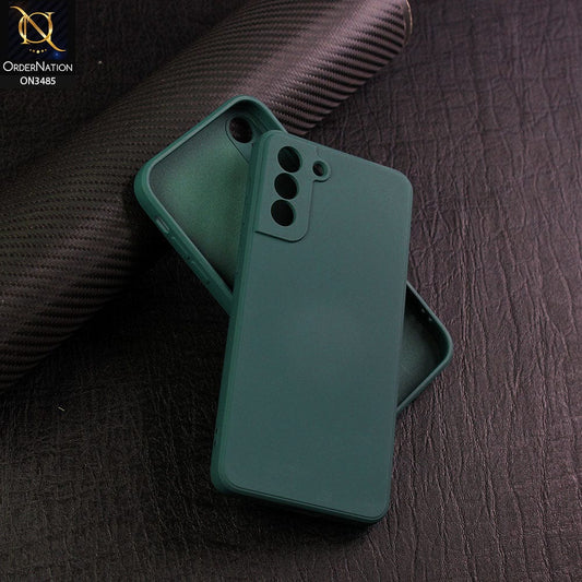 Samsung Galaxy S21 Plus 5G Cover - Dark Green - ONation Silica Gel Series - HQ Liquid Silicone Elegant Colors Camera Protection Soft Case