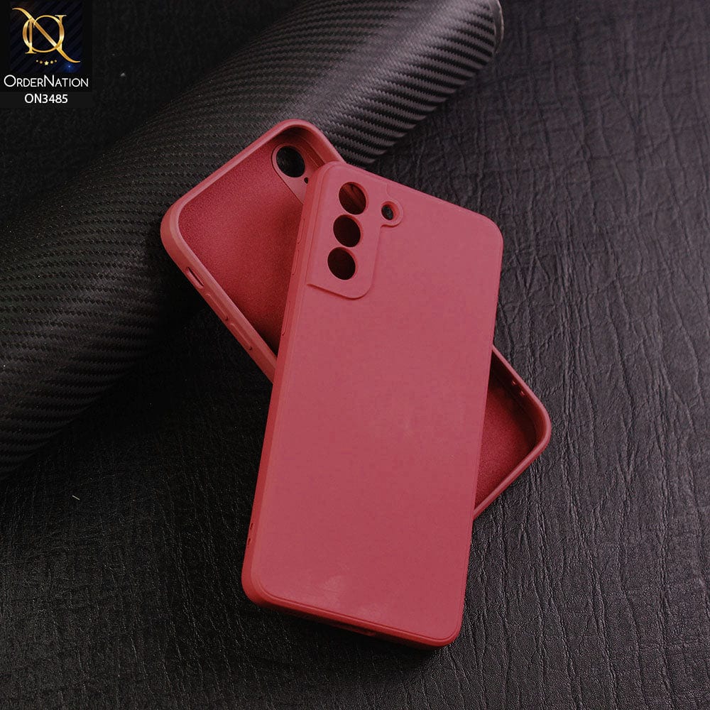 Samsung Galaxy S21 Plus 5G Cover - Red - ONation Silica Gel Series - HQ Liquid Silicone Elegant Colors Camera Protection Soft Case