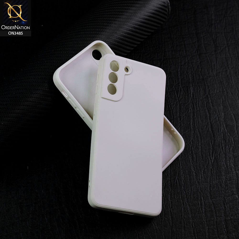 Samsung Galaxy S21 Plus 5G Cover - Off-White (Not Pure White) - ONation Silica Gel Series - HQ Liquid Silicone Elegant Colors Camera Protection Soft Case