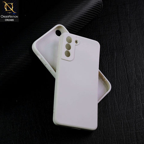 Samsung Galaxy S21 Plus 5G Cover - Off-White (Not Pure White) - ONation Silica Gel Series - HQ Liquid Silicone Elegant Colors Camera Protection Soft Case