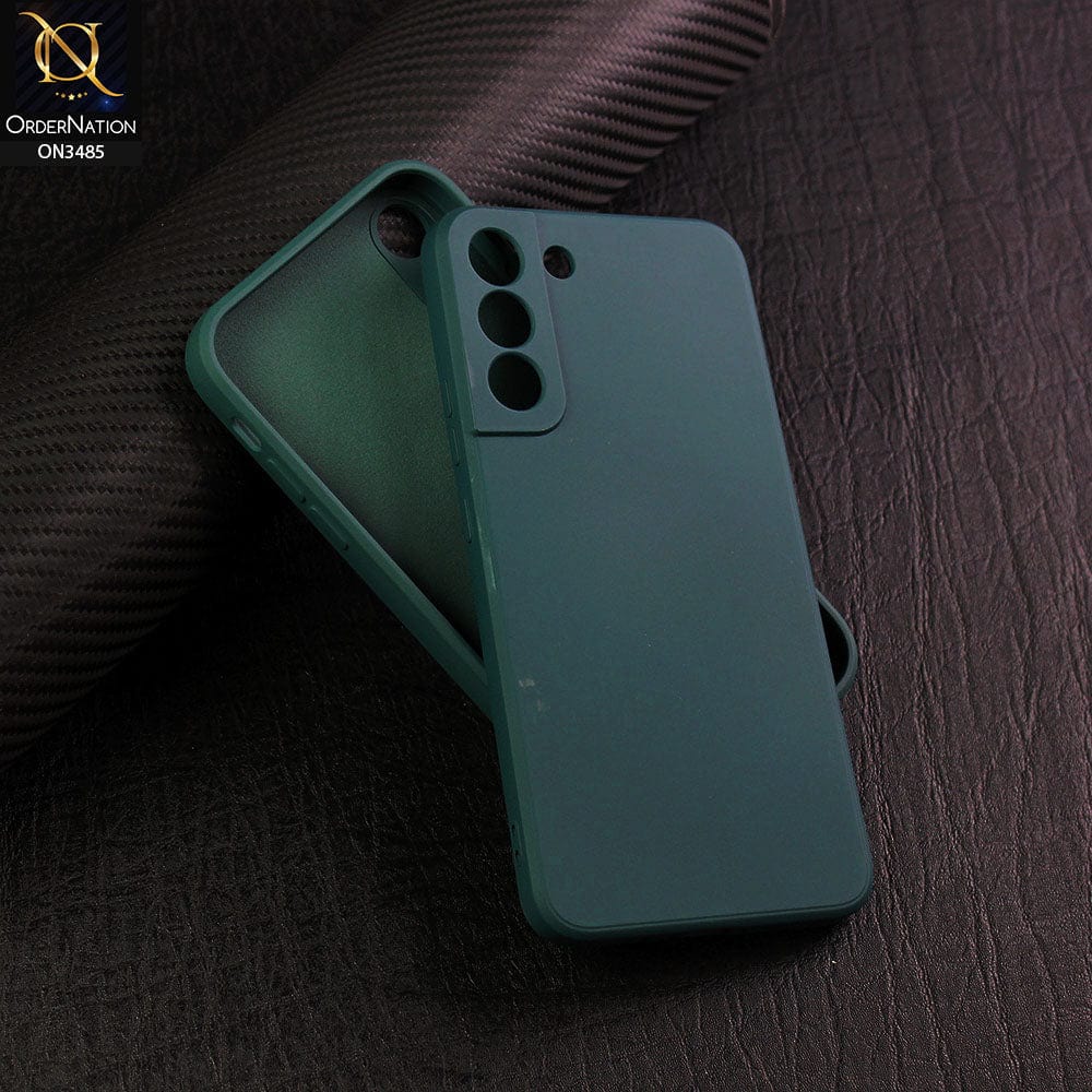 Samsung Galaxy S22 Plus 5G Cover - Dark Green - ONation Silica Gel Series - HQ Liquid Silicone Elegant Colors Camera Protection Soft Case