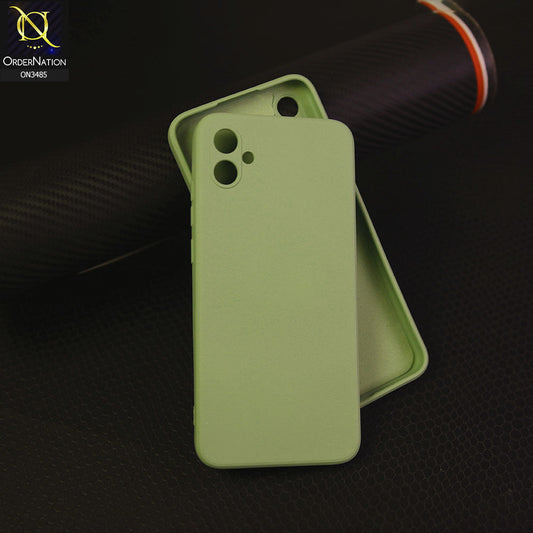 Samsung Galaxy A04e - Light Green - ONation Silica Gel Series - HQ Liquid Silicone Elegant Colors Camera Protection Soft Case