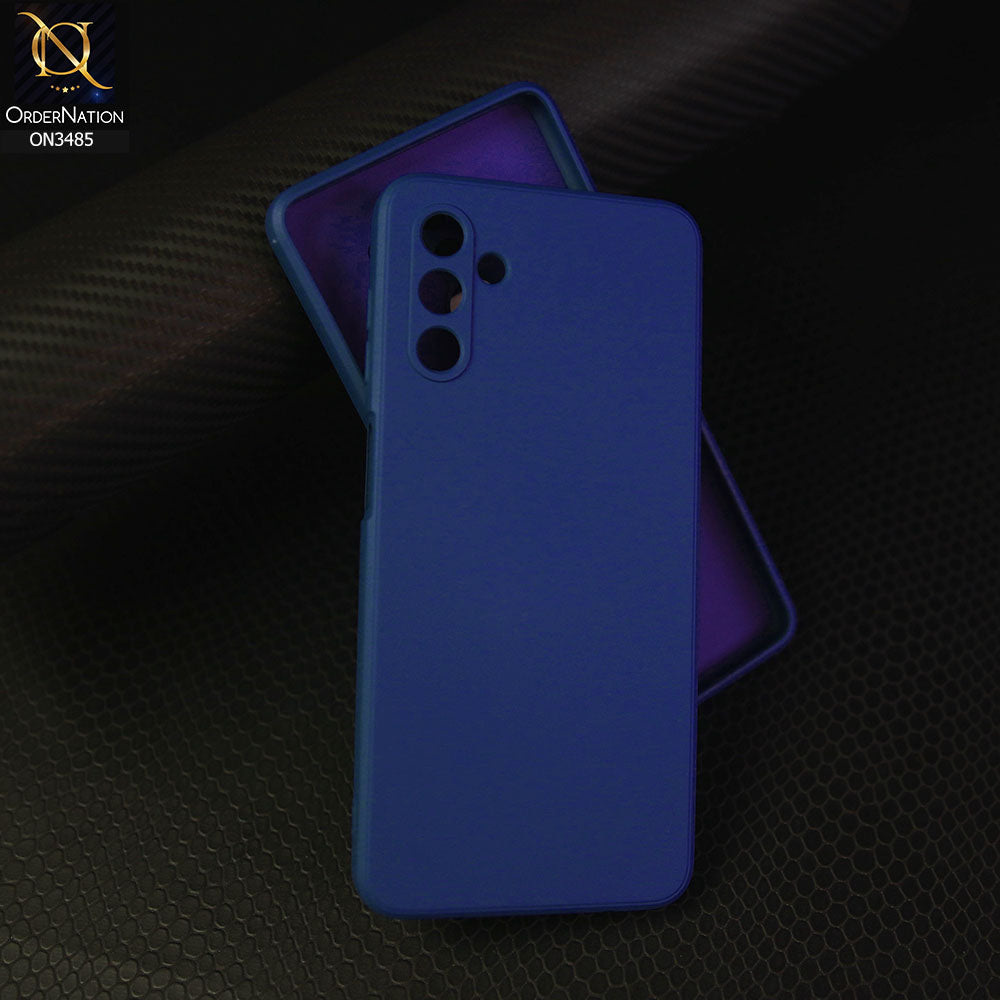 Samsung Galaxy A04s Cover - Blue - ONation Silica Gel Series - HQ Liquid Silicone Elegant Colors Camera Protection Soft Case