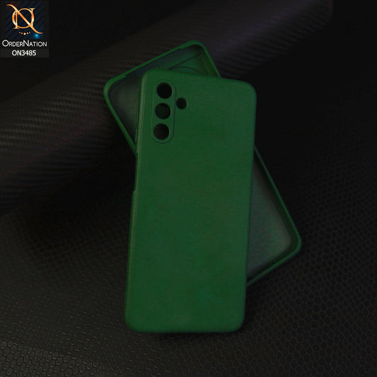 Samsung Galaxy A04s Cover - Dark Green - ONation Silica Gel Series - HQ Liquid Silicone Elegant Colors Camera Protection Soft Case