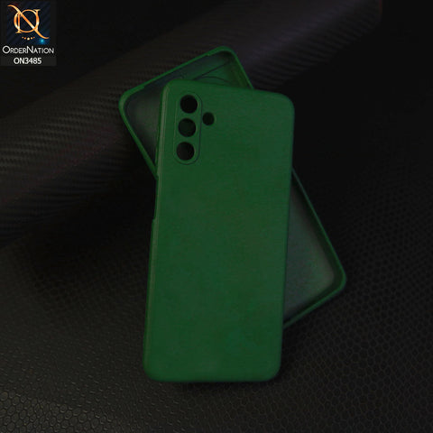 Samsung Galaxy A04s Cover - Dark Green - ONation Silica Gel Series - HQ Liquid Silicone Elegant Colors Camera Protection Soft Case