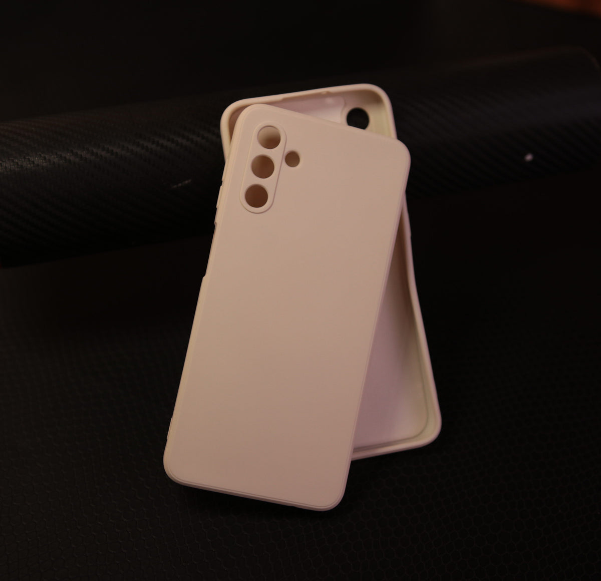 Samsung Galaxy A04s - Off White - ONation Silica Gel Series - HQ Liquid Silicone Elegant Colors Camera Protection Soft Case