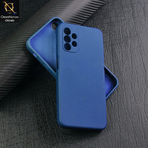 Samsung Galaxy A13 Cover - Blue - ONation Silica Gel Series - HQ Liquid Silicone Elegant Colors Camera Protection Soft Case