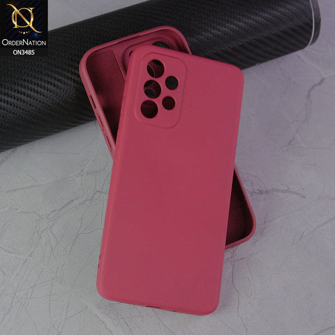 Samsung Galaxy A23 5G Cover - Red - ONation Bold Series - HQ Liquid Silicone Elegant Colors Camera Protection Soft Case ( Fast Delivery )