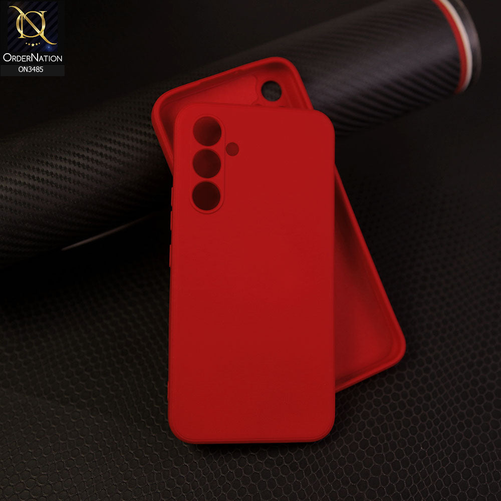 Samsung Galaxy A24 4G - Dark Red - ONation Silica Gel Series - HQ Liquid Silicone Elegant Colors Camera Protection Soft Case