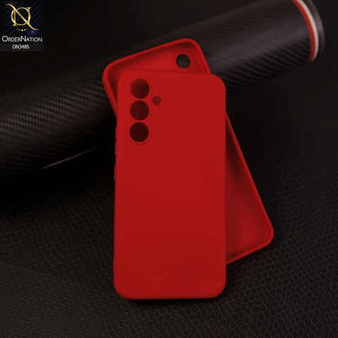 Samsung Galaxy A24 4G - Dark Red - ONation Silica Gel Series - HQ Liquid Silicone Elegant Colors Camera Protection Soft Case