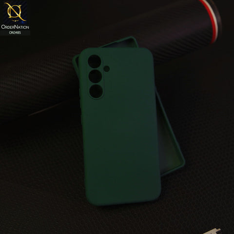 Samsung Galaxy A24 4G - Dark Green - ONation Silica Gel Series - HQ Liquid Silicone Elegant Colors Camera Protection Soft Case