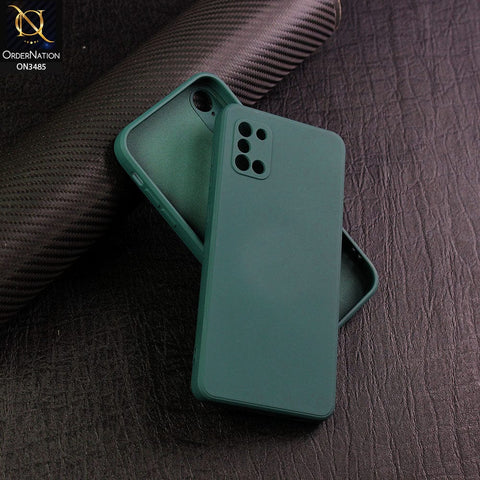 Samsung Galaxy A31 Cover - Dark Green - ONation Silica Gel Series - HQ Liquid Silicone Elegant Colors Camera Protection Soft Case