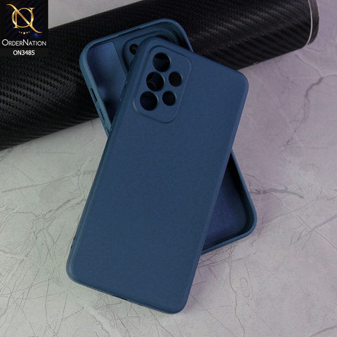 Samsung Galaxy A33 5G Cover - Blue - ONation Bold Series - HQ Liquid Silicone Elegant Colors Camera Protection Soft Case ( Fast Delivery )