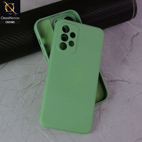 Samsung Galaxy A02s Cover - Light Green - ONation Bold Series - HQ Liquid Silicone Elegant Colors Camera Protection Soft Case ( Fast Delivery )