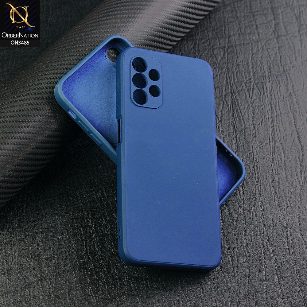 Samsung Galaxy A52 Cover - Blue - ONation Silica Gel Series - HQ Liquid Silicone Elegant Colors Camera Protection Soft Case