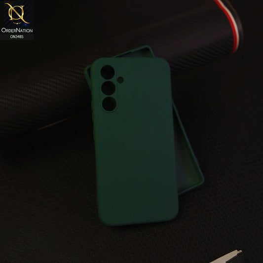 Samsung Galaxy A54 5G - Dark Green - ONation Silica Gel Series - HQ Liquid Silicone Elegant Colors Camera Protection Soft Case