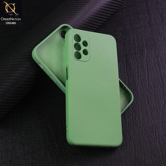 Samsung Galaxy A72 Cover - Light Green - ONation Silica Gel Series - HQ Liquid Silicone Elegant Colors Camera Protection Soft Case