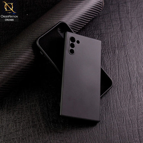Samsung Galaxy Note 10 Cover - Black - ONation Bold Series - HQ Liquid Silicone Elegant Colors Camera Protection Soft Case ( Fast Delivery )