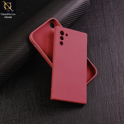 Samsung Galaxy Note 10 Cover - Red - ONation Silica Gel Series - HQ Liquid Silicone Elegant Colors Camera Protection Soft Case