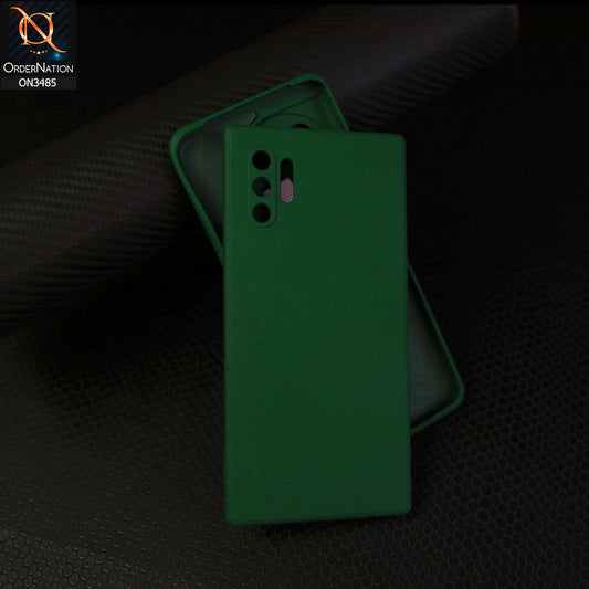 Samsung Galaxy Note 10 Pro Cover - Dark Green - ONation Silica Gel Series - HQ Liquid Silicone Elegant Colors Camera Protection Soft Case