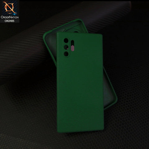 Samsung Galaxy Note 10 Pro Cover - Dark Green - ONation Silica Gel Series - HQ Liquid Silicone Elegant Colors Camera Protection Soft Case