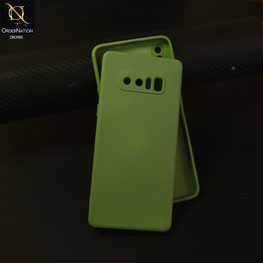 Samsung Galaxy Note 8 - Light Green - ONation Silica Gel Series - HQ Liquid Silicone Elegant Colors Camera Protection Soft Case