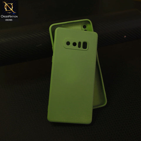 Samsung Galaxy Note 8 - Light Green - ONation Silica Gel Series - HQ Liquid Silicone Elegant Colors Camera Protection Soft Case