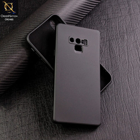 Samsung Galaxy Note 9 Cover - Black - ONation Bold Series - HQ Liquid Silicone Elegant Colors Camera Protection Soft Case ( Fast Delivery )