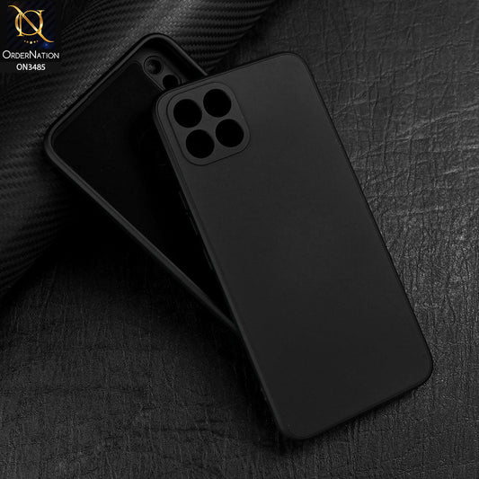 Infinix Smart 6 HD Cover - Black - ONation Silica Gel Series - HQ Liquid Silicone Elegant Colors Camera Protection Soft Case