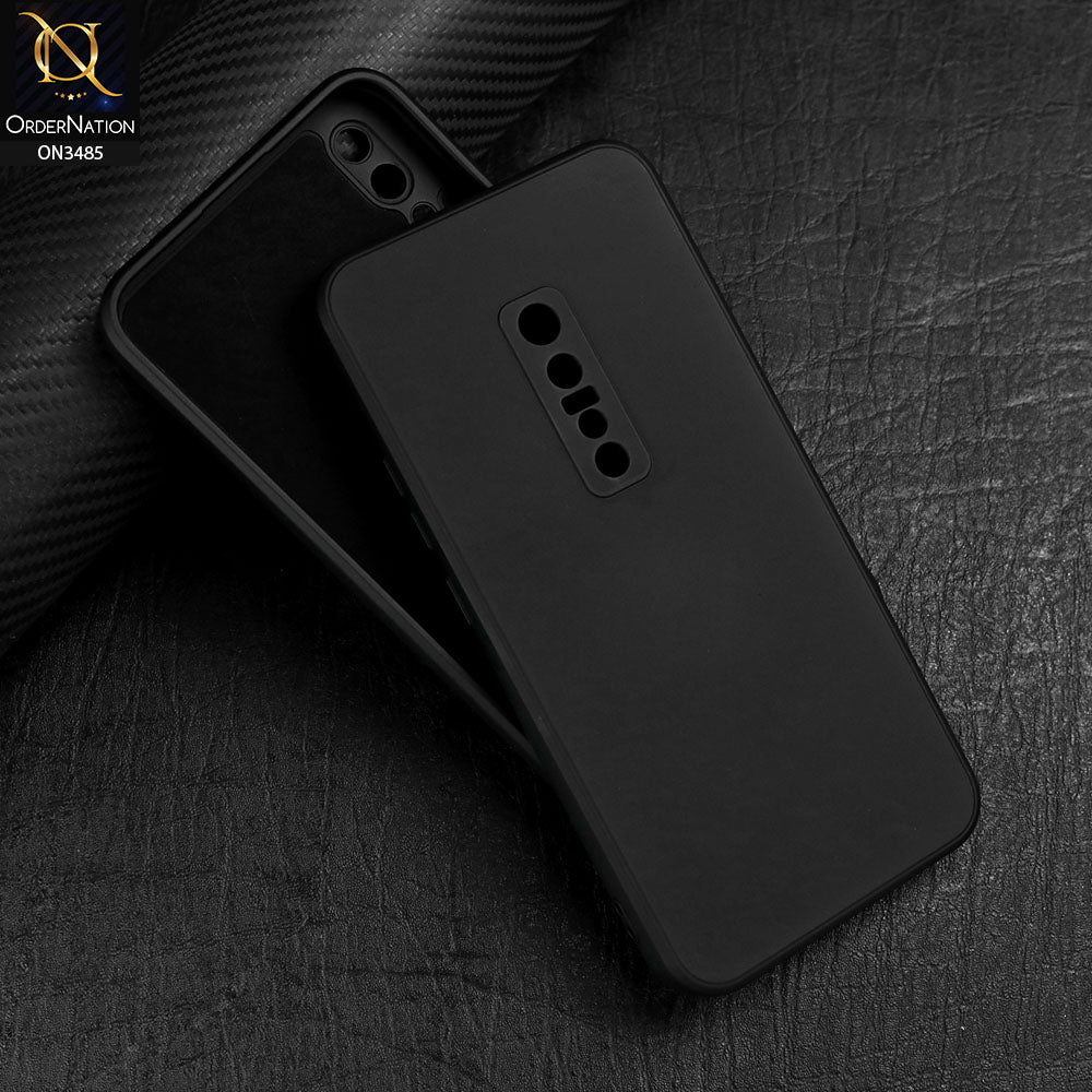 Vivo V17 Pro Cover - Black - ONation Silica Gel Series - HQ Liquid Silicone Elegant Colors Camera Protection Soft Case