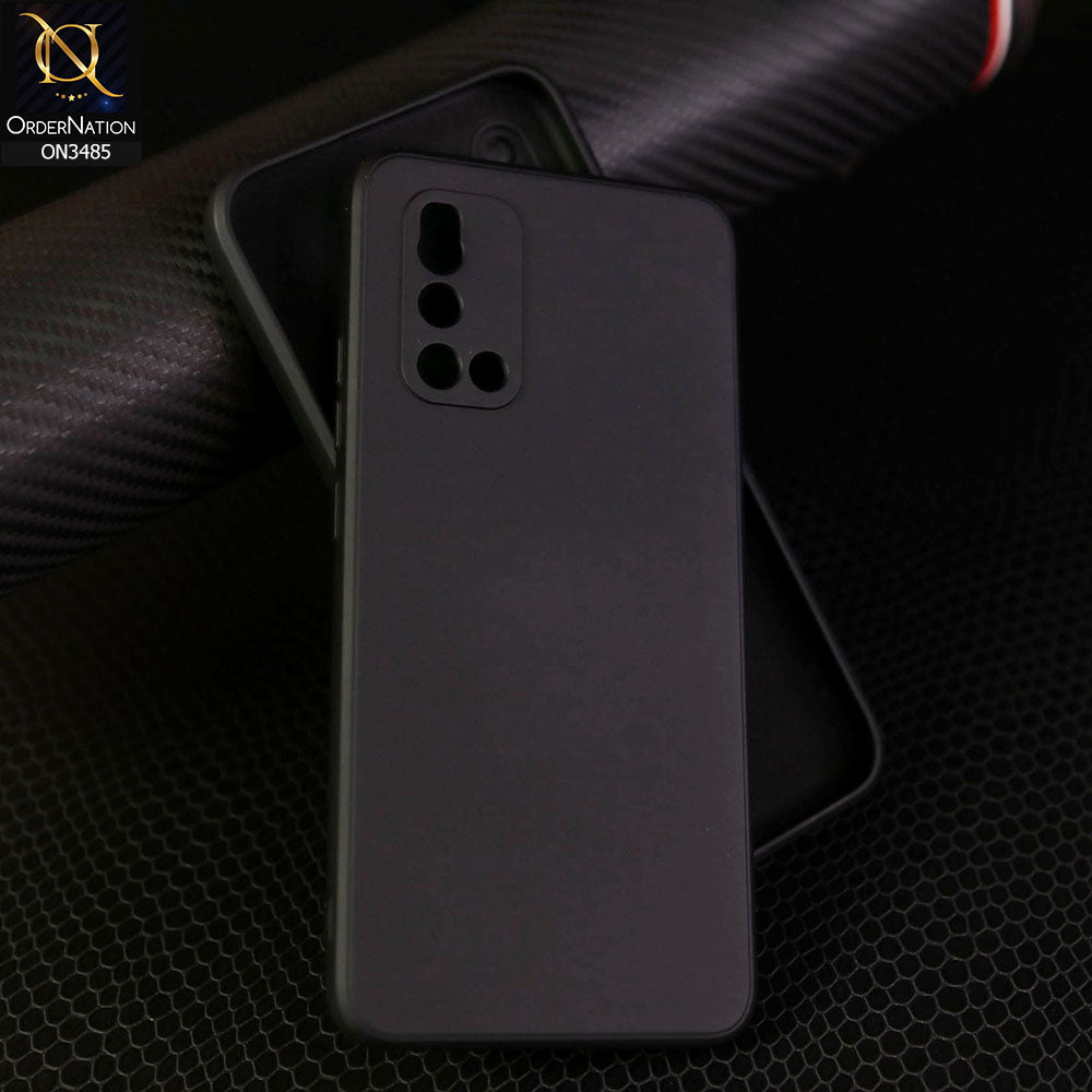 Vivo V19 Cover - Black - ONation Silica Gel Series - HQ Liquid Silicone Elegant Colors Camera Protection Soft Case