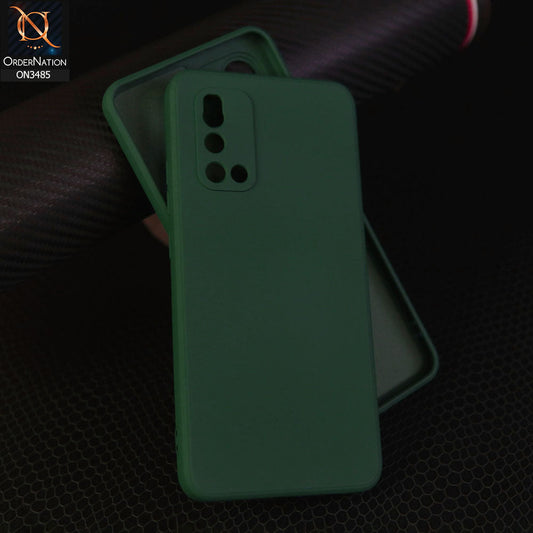 Vivo V19 Cover - Dark Green - ONation Silica Gel Series - HQ Liquid Silicone Elegant Colors Camera Protection Soft Case