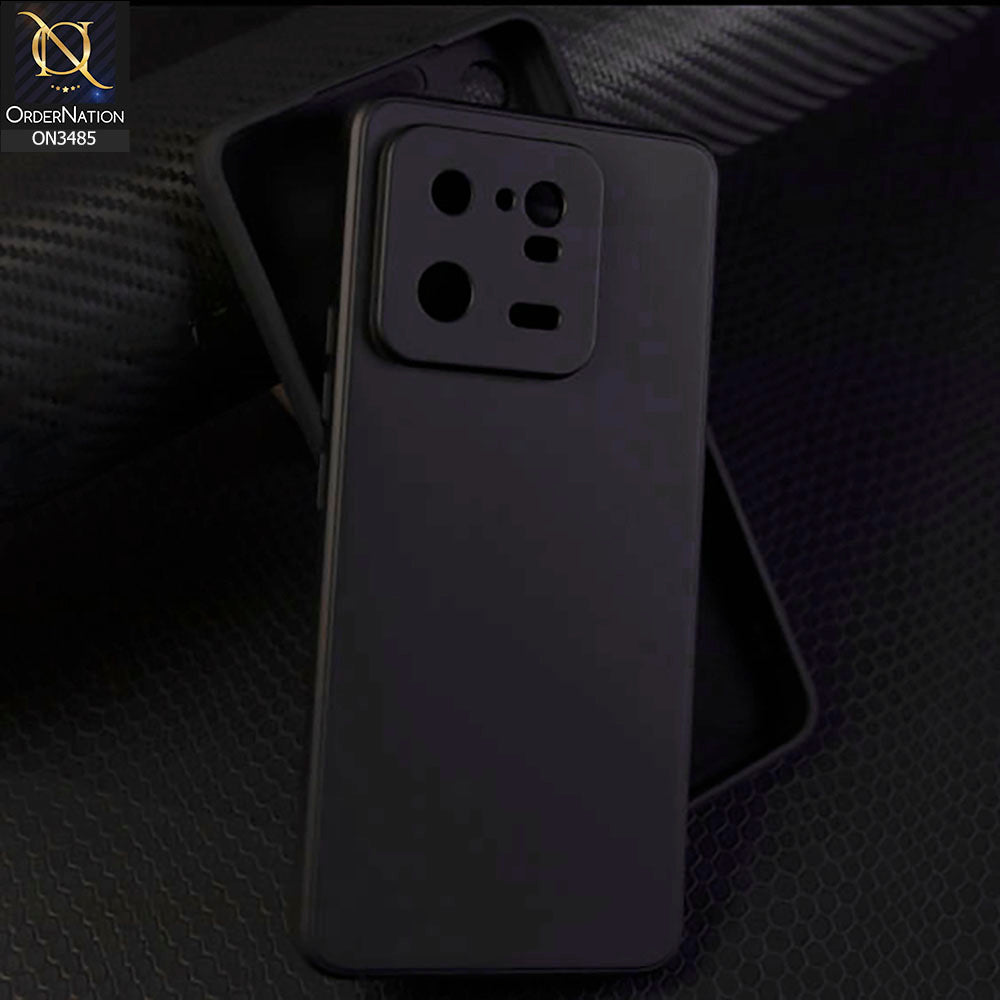 Xiaomi 13 Pro Cover - Black - ONation Silica Gel Series - HQ Liquid Silicone Elegant Colors Camera Protection Soft Case