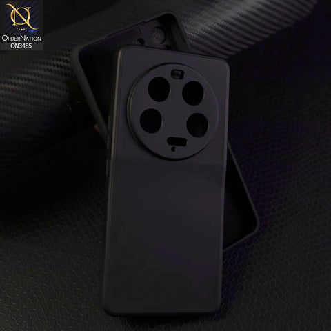 Xiaomi 13 Ultra Cover - Black - ONation Silica Gel Series - HQ Liquid Silicone Elegant Colors Camera Protection Soft Case