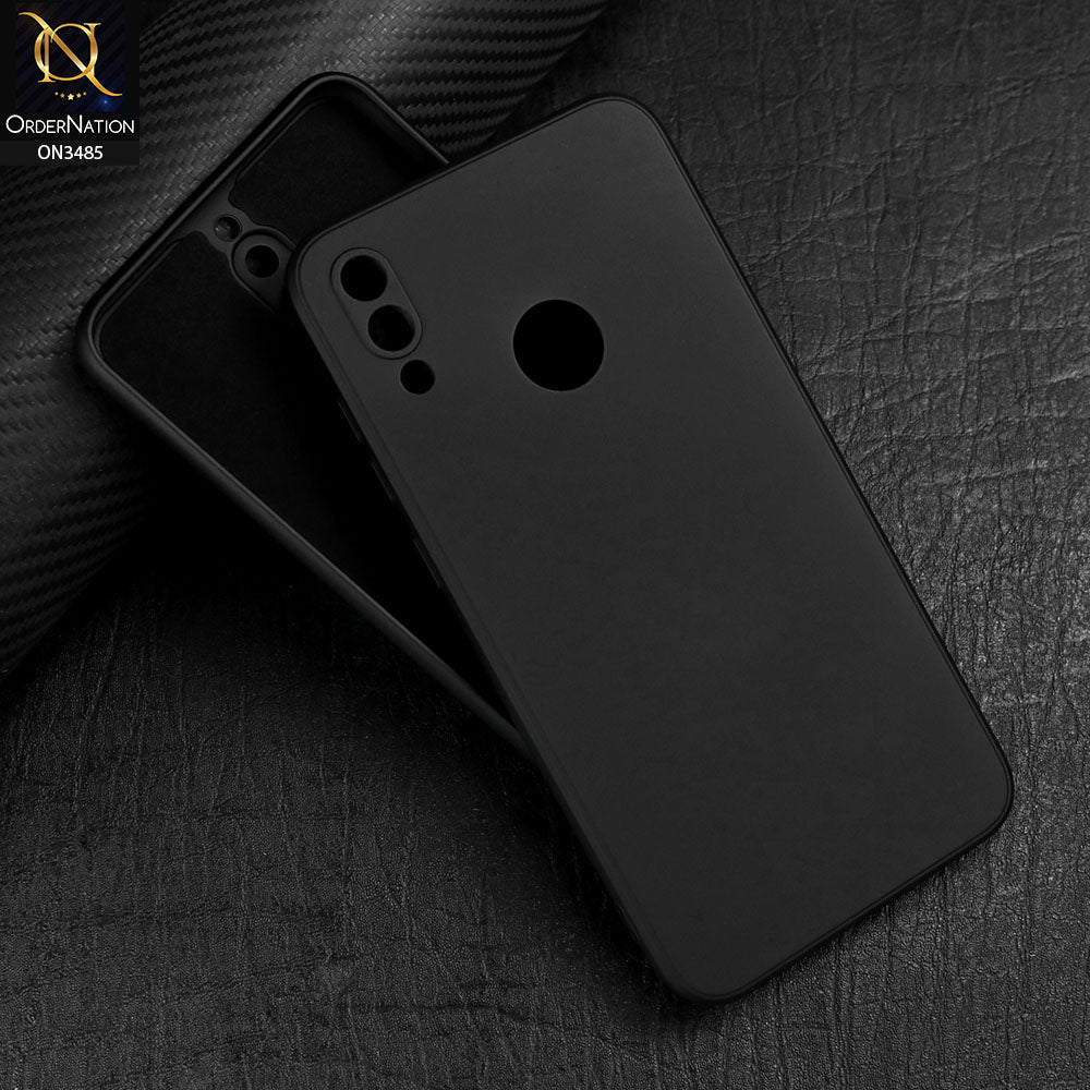 Huawei Y7 Prime 2019 / Y7 2019 / Y7 Pro 2019 Cover - Black - ONation Silica Gel Series - HQ Liquid Silicone Elegant Colors Camera Protection Soft Case