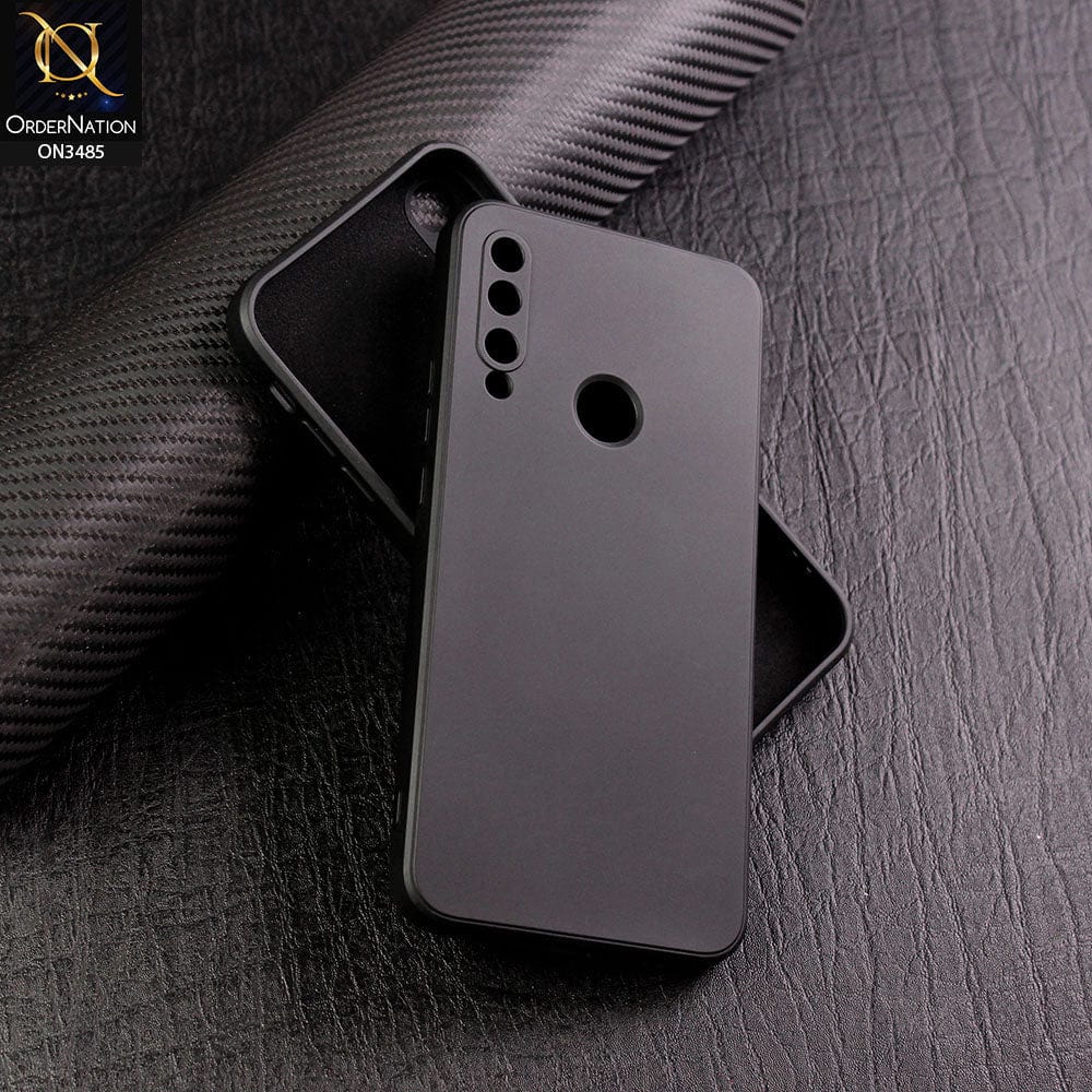 Honor 9X Cover - Black - ONation Silica Gel Series - HQ Liquid Silicone Elegant Colors Camera Protection Soft Case