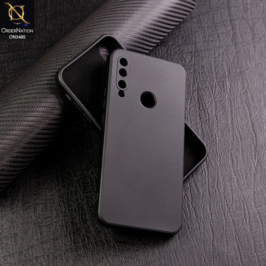 Honor 9X Cover - Black - ONation Silica Gel Series - HQ Liquid Silicone Elegant Colors Camera Protection Soft Case