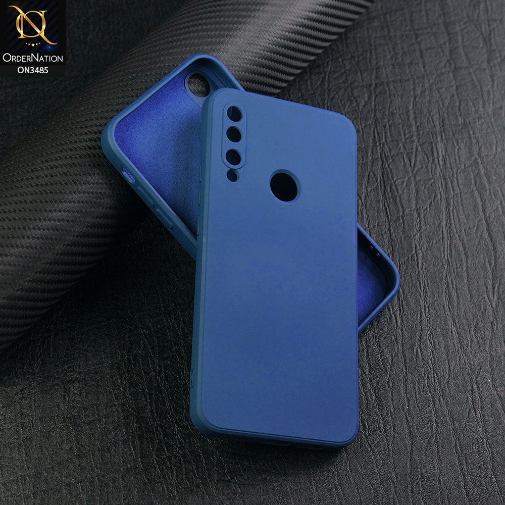 Huawei Y9 Prime 2019 Cover - Blue - ONation Silica Gel Series - HQ Liquid Silicone Elegant Colors Camera Protection Soft Case
