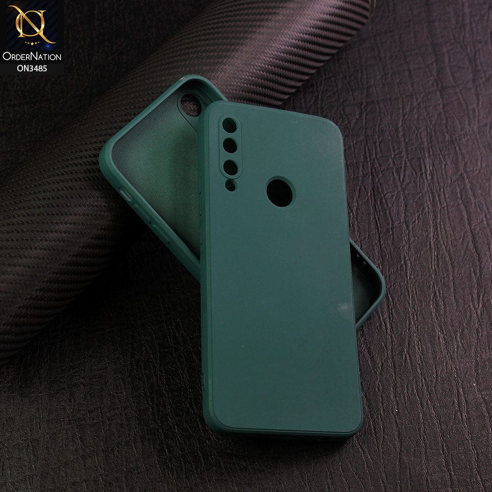 Honor 9X Cover - Dark Green - ONation Bold Series - HQ Liquid Silicone Elegant Colors Camera Protection Soft Case ( Fast Delivery )