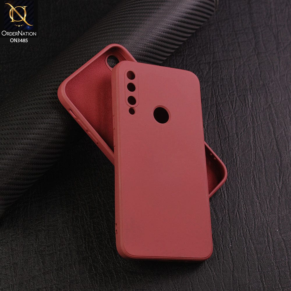Honor 9X Cover - Red - ONation Silica Gel Series - HQ Liquid Silicone Elegant Colors Camera Protection Soft Case