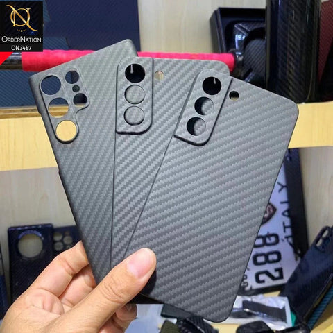 Samsung Galaxy S22 Ultra 5G Cover - Black - K-Doo Carbon Fiber Ultra Thin Protective Case