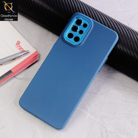 Vivo V23 5G Cover - Blue - Rubberized Tpu+Pc Anti Scratch Shiny Camera Lens Protection Soft Case